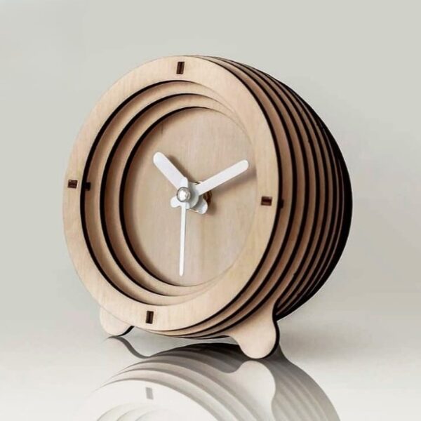 Reloj de Mesa Escultura Cilíndrico